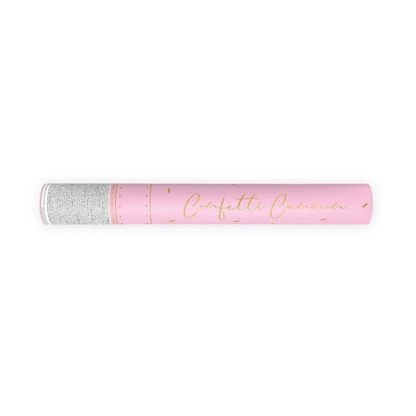 Partydeco Konfettirør papír Eco 40cm Gull / pink