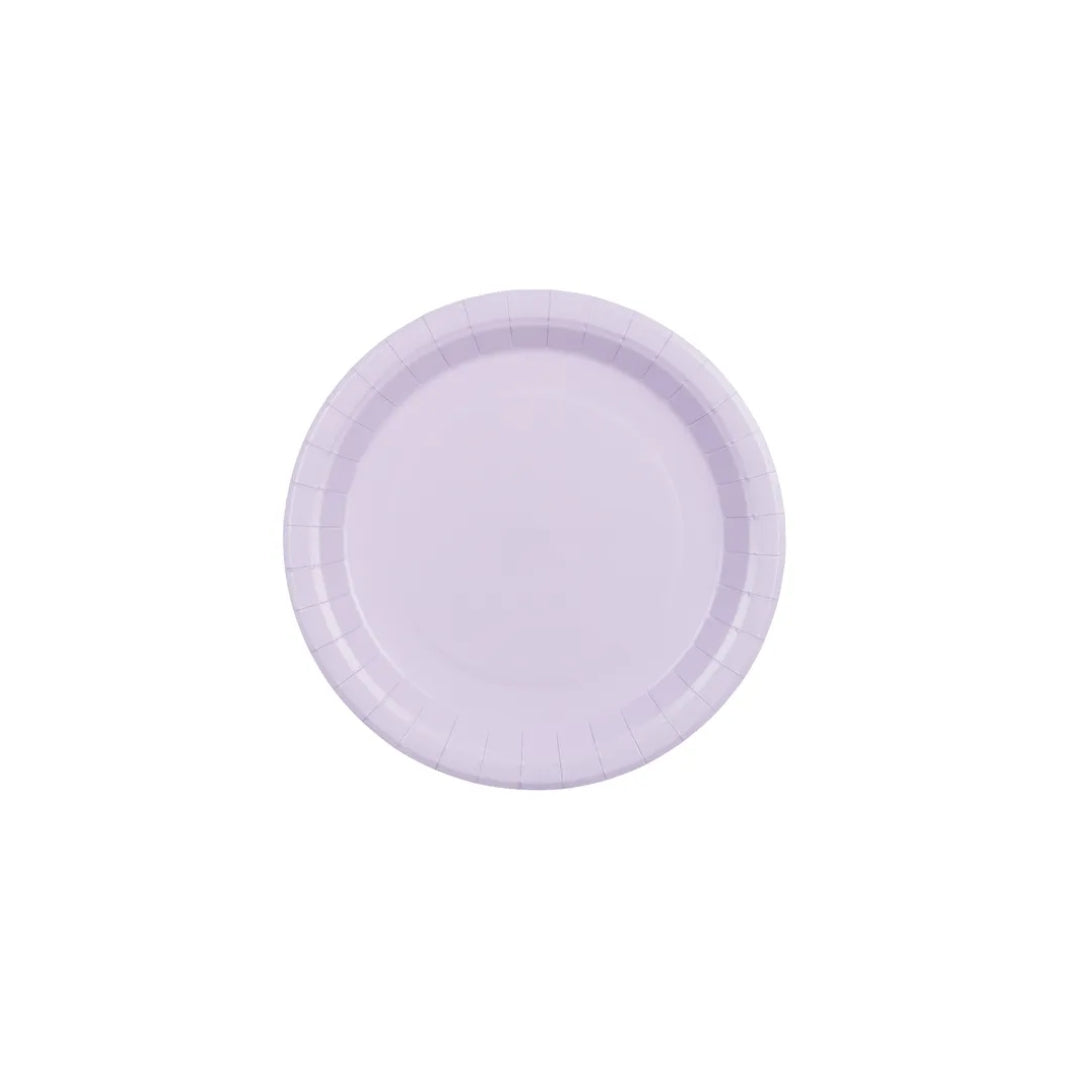 Tallerkar papír lavendel lilla 23cm 6stk