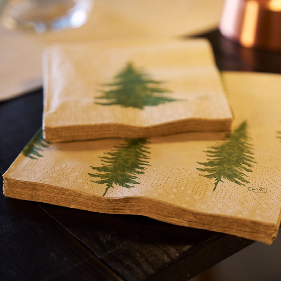 Duni 3-lags serv.33cm 50stk|Kart/10 Humble trees