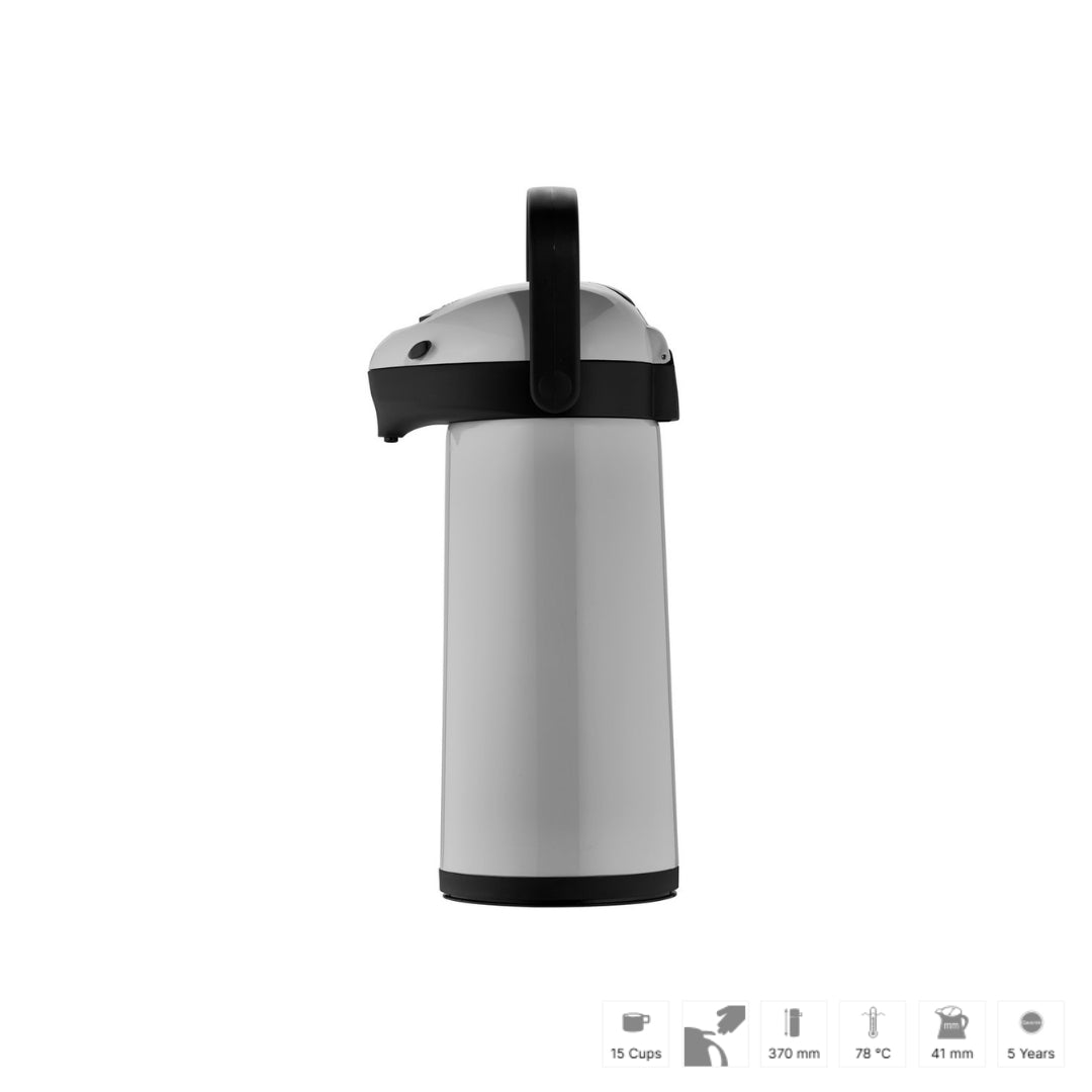 Helios termokanna v/ pumpu 1,9L grá/svørt