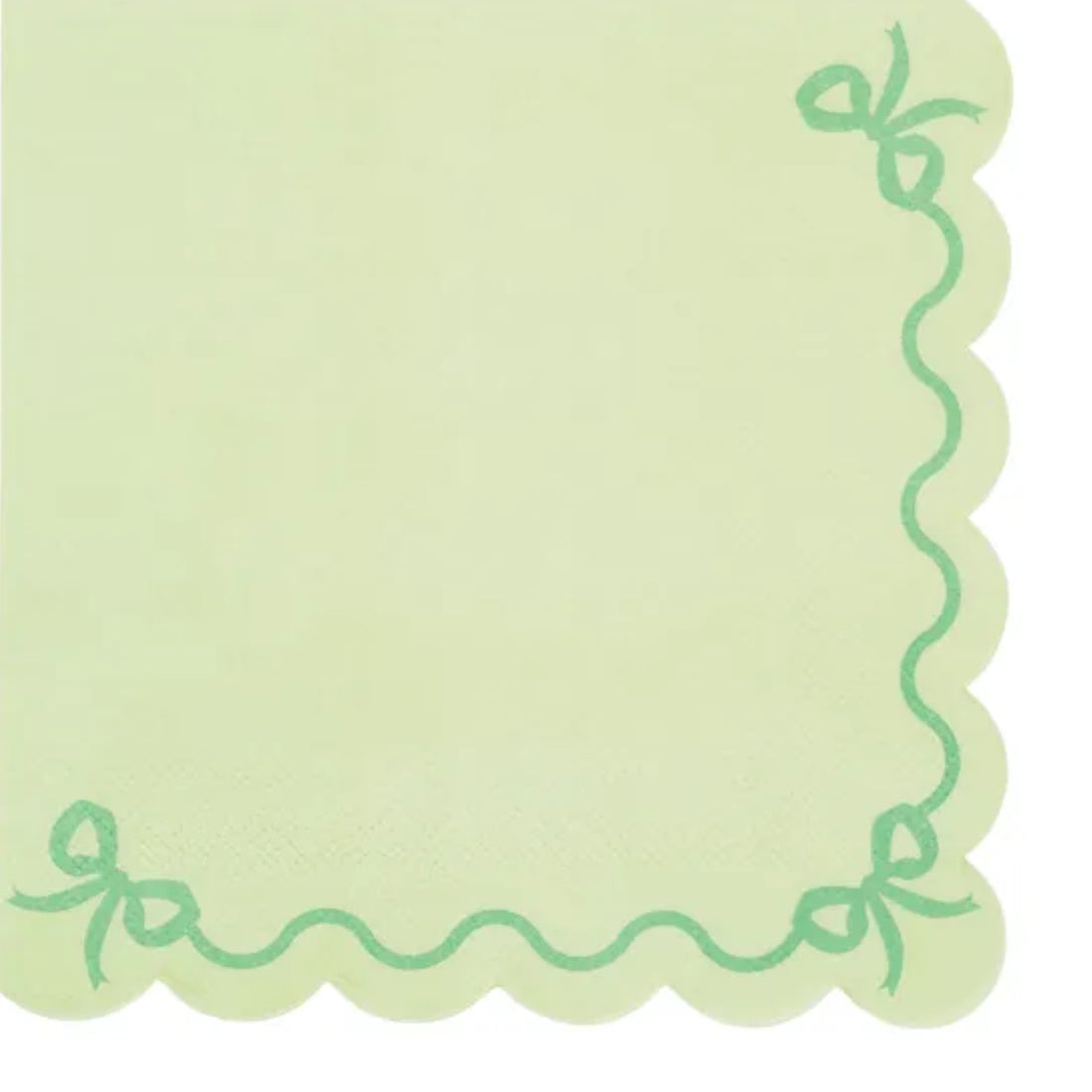 Party Deco Serviettar 3-lags 33x33cm grønt 12stk