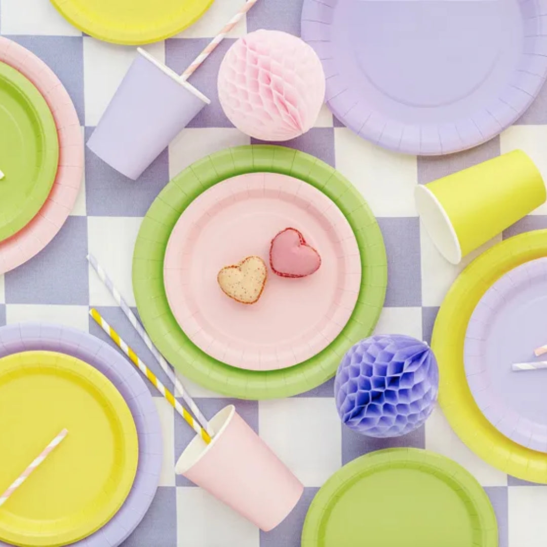 Tallerkar papír Lj. Pink 18cm 6stk