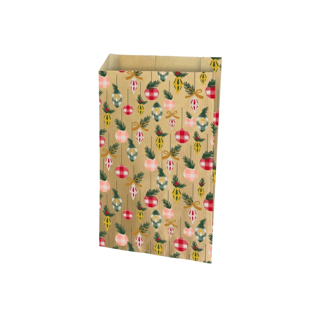 Gávuposi v/jólakúlum 18x6x35cm kraft 250stk