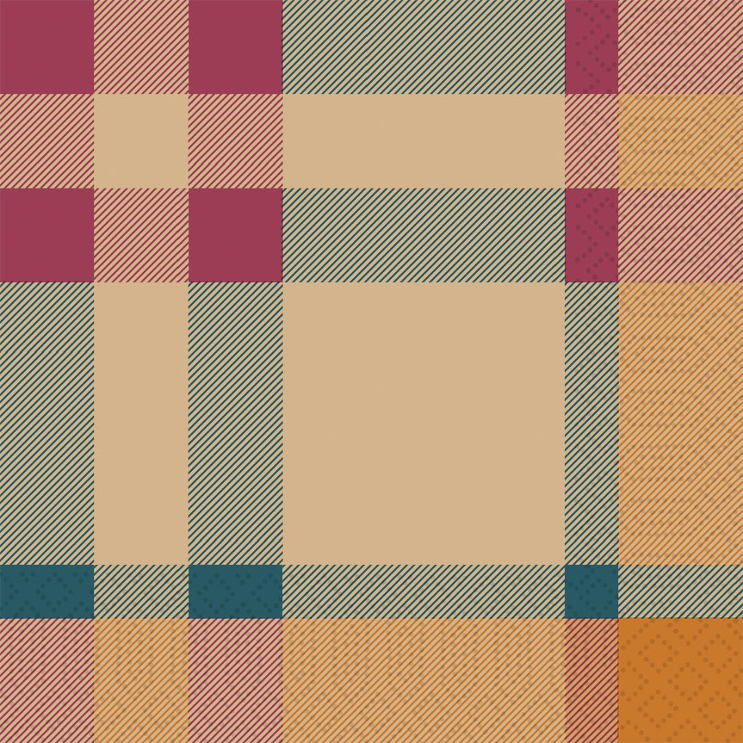 D.Serv. 3-lag 33cm 50stk|10 Glowy Tartan