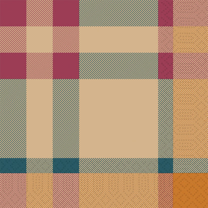 D.Serv. 3-lag 33cm 50stk|10 Glowy Tartan
