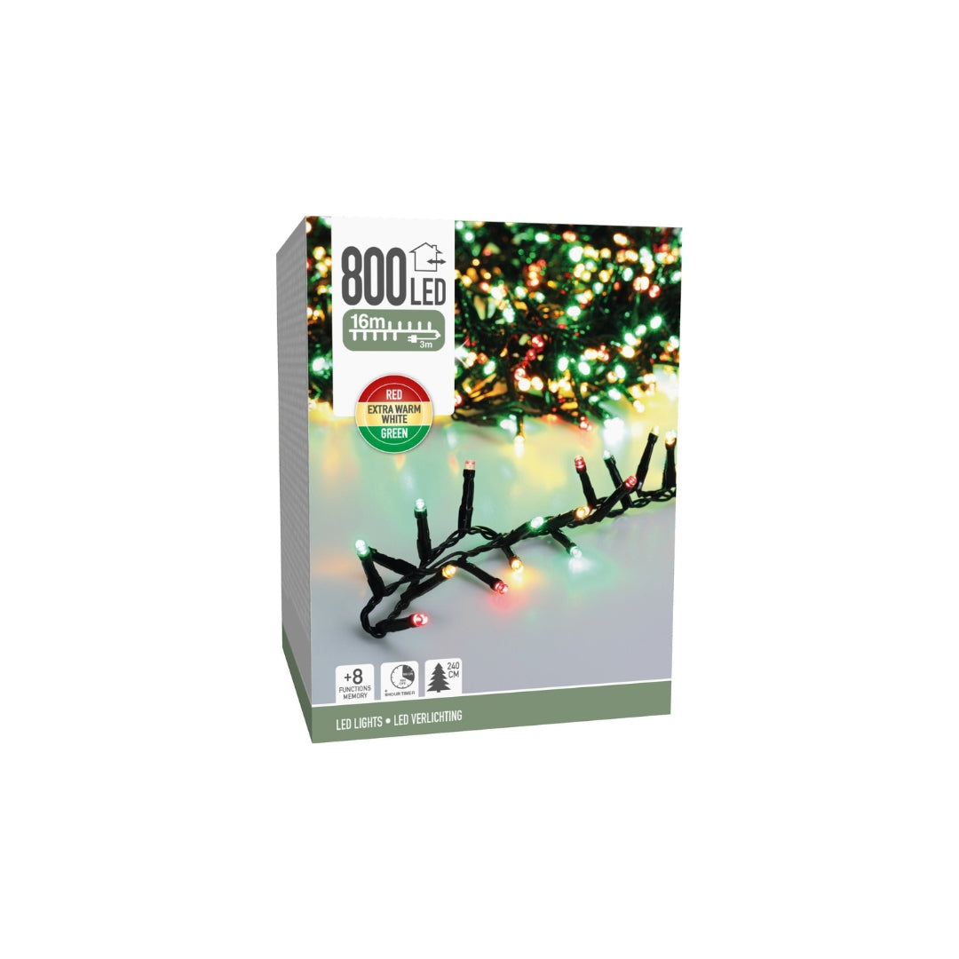 LED ljósketa Snakelight 16m 800stk litir Tim/8fun
