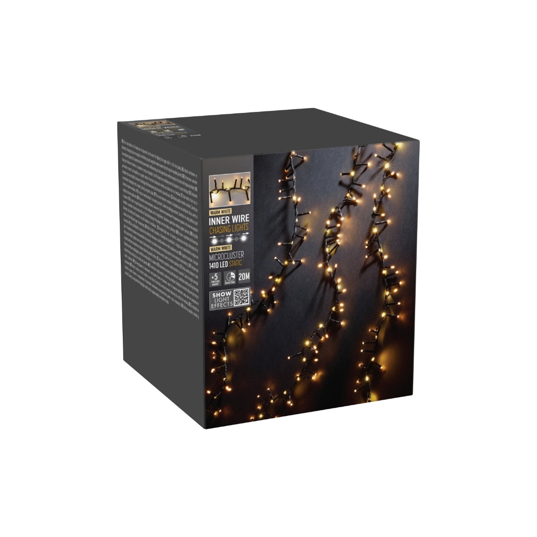Ljósketa Snakelights 20m 1410LED Hhvít Tima/15funk