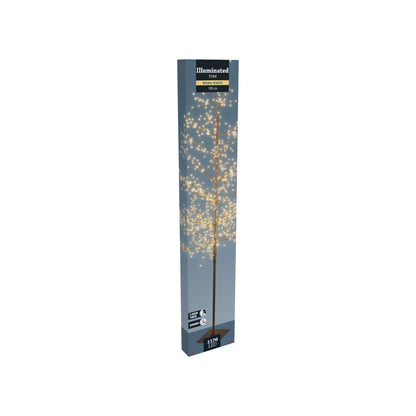 LEDtræ 180cm 1170perur timari kopar og heithvít