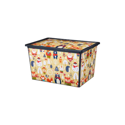 EH Goymsluboks jól v/lok+hjól 50L 52x34x31cm 4ass 1stk