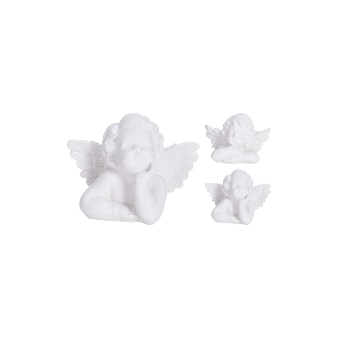 EH Figurur Eingil 18cm 2ass hvítur polyresin 1stk