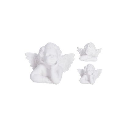 EH Figurur Eingil 18cm 2ass hvítur polyresin 1stk