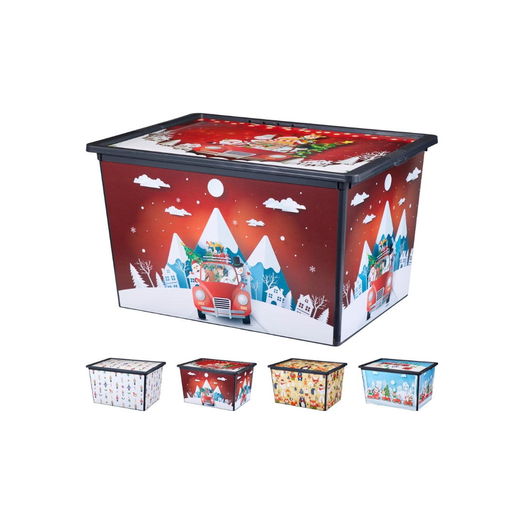 EH Goymsluboks jól v/lok+hjól 50L 52x34x31cm 4ass 1stk