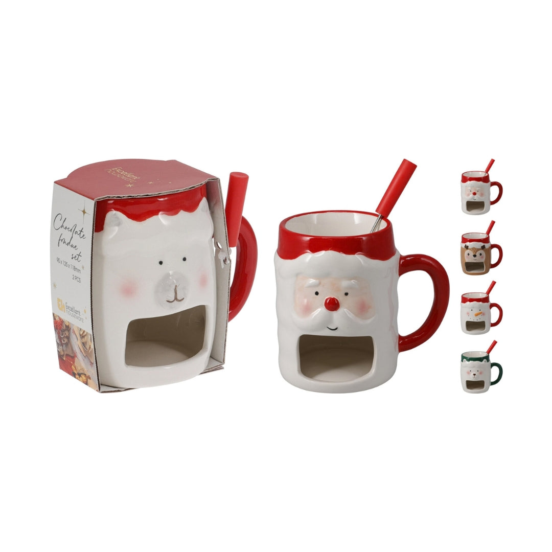 EH Sjokolátafondue v/gaffil jól 11,8cm 4ass 1stk