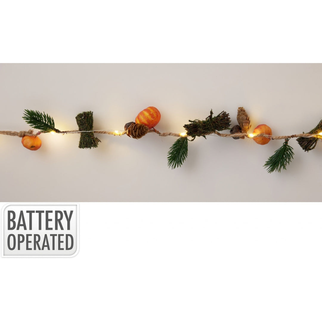 EH LED ljós við 10stk græskar 120cm Halloween