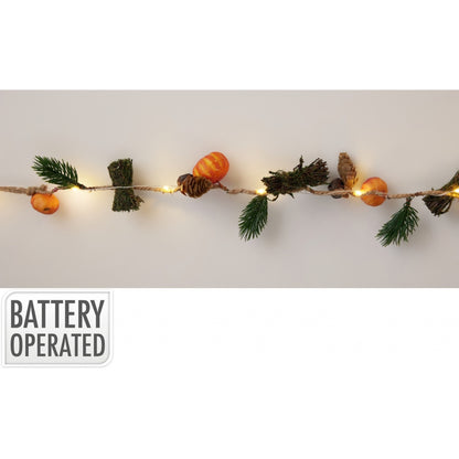 EH LED ljós við 10stk græskar 120cm Halloween