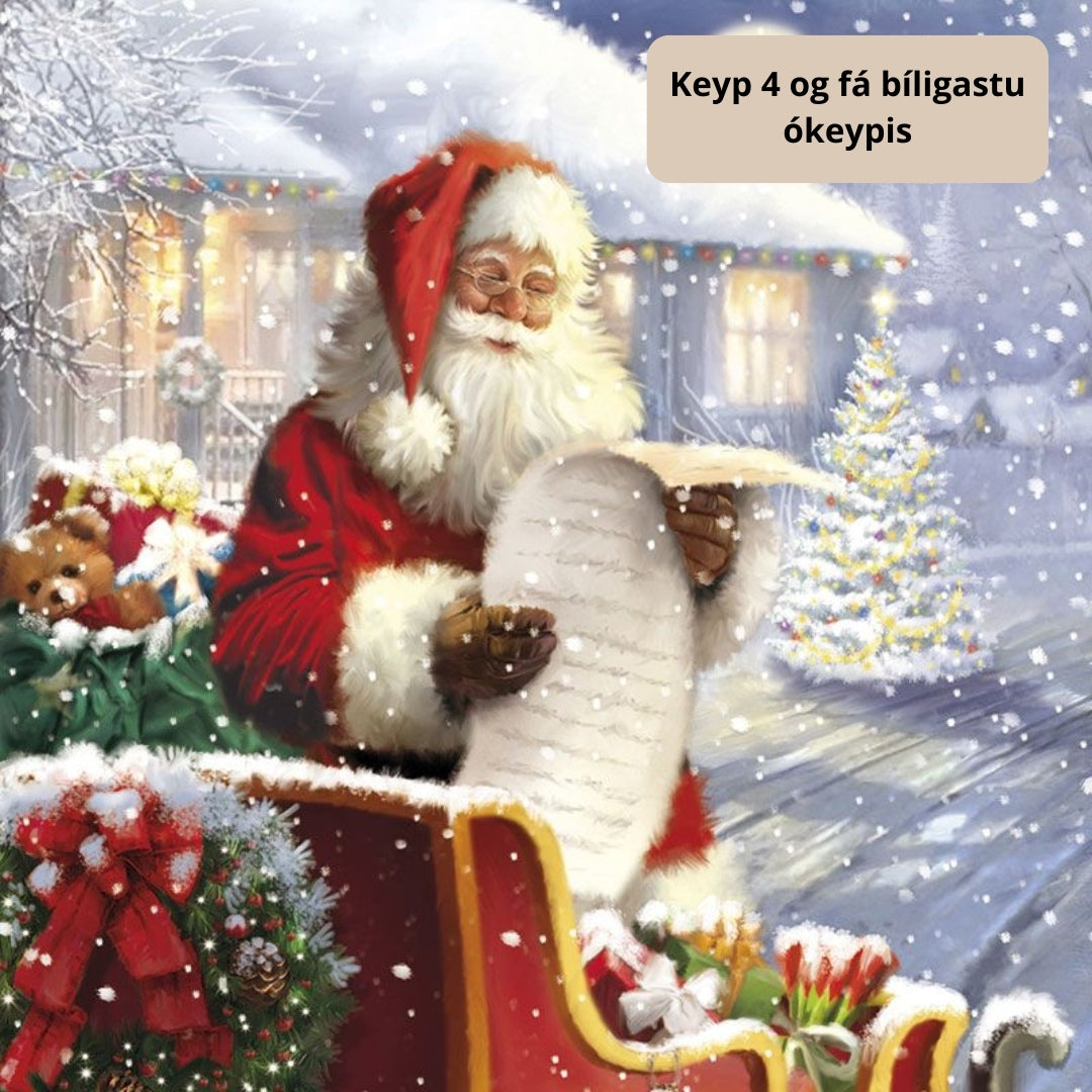 Serv 3-lags 33cm Listi jólamanna 20stk|Kart/15