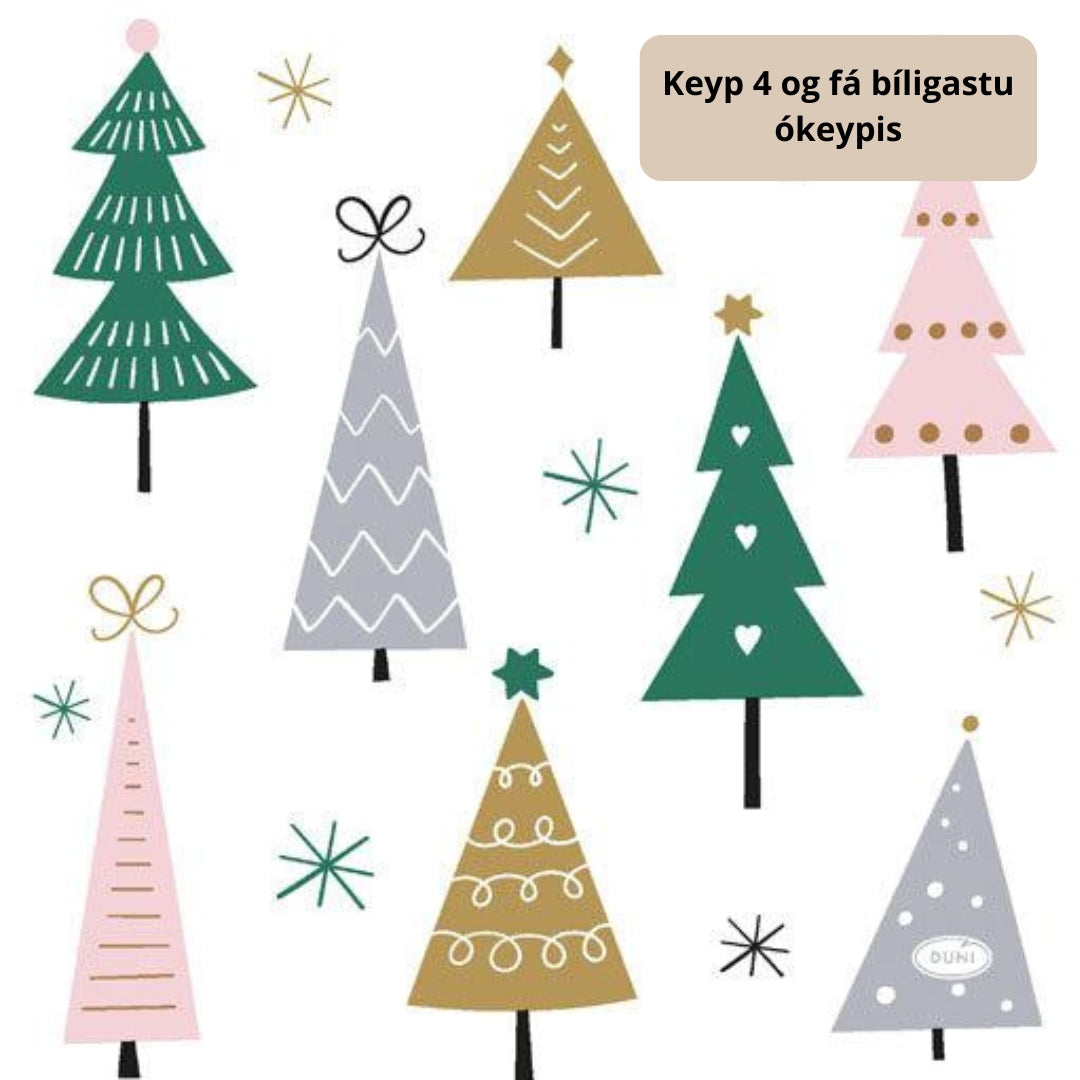 Duni Serv. 3-lag 33cm 20stk|12pak Noel Trees