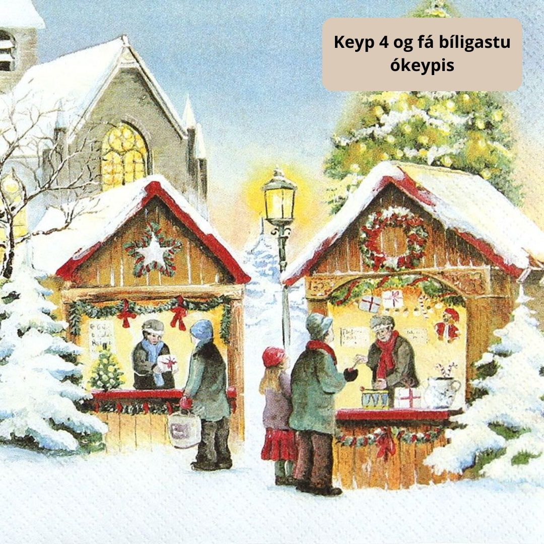 Serv 3-lags 33cm Jólasølubúð 20stk|Kart/15