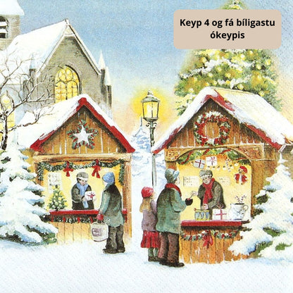 Serv 3-lags 33cm Jólasølubúð 20stk|Kart/15