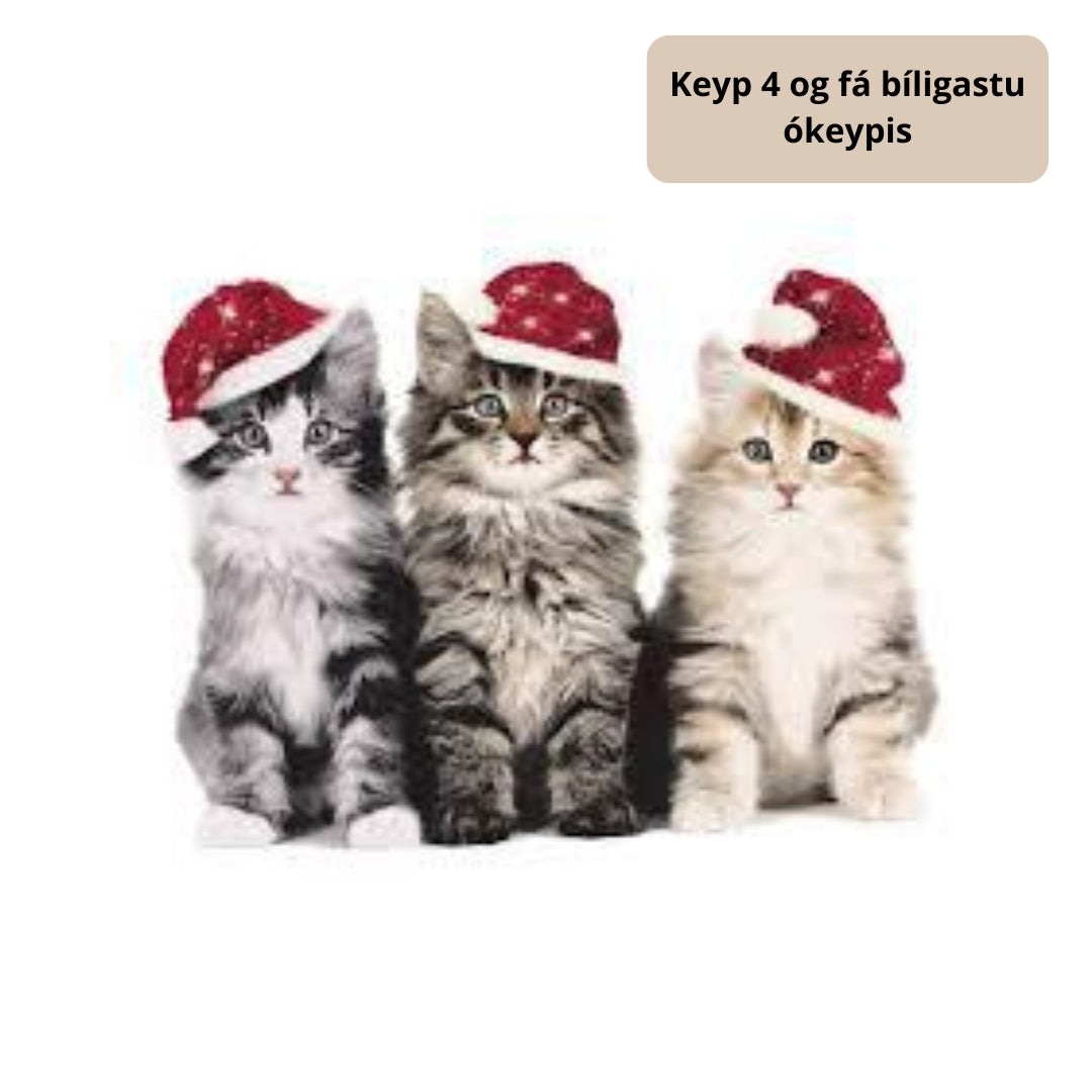 Duni Serv. 3-lag 33cm 20stk|12pak Xmas Cats