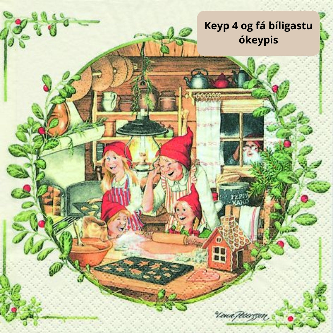 Serv 3-lags 33cm Jólabakarí 20stk|Kart/15