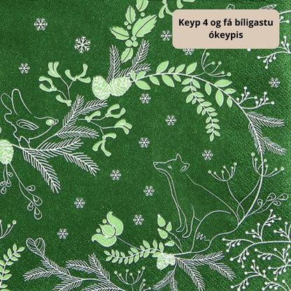 Serv 3-lags 33cm Vetrarskógur 20stk|Kart/15