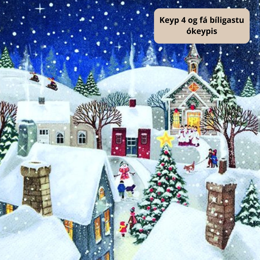 Serv 3-lags 33cm Jólabýur 20stk|Kart/15