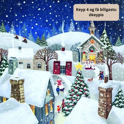 Serv 3-lags 33cm Jólabýur 20stk|Kart/15