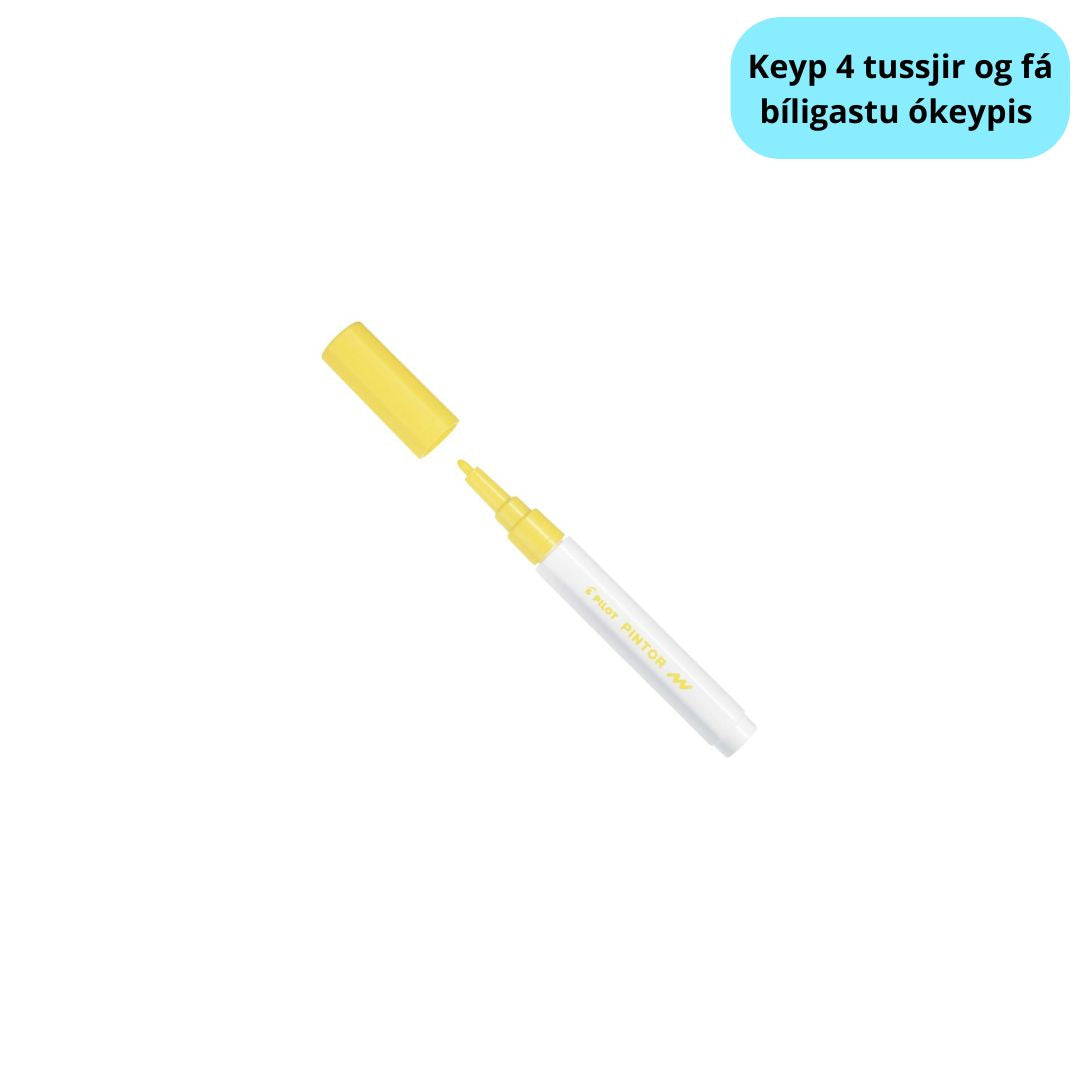 Tussj Fín 1,0mm Gul Pilot Pintor