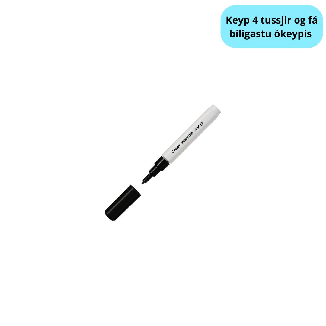 Tussj Fín 1,0mm Svørt Pilot Pintor