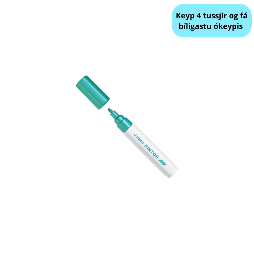 Tussj Medium 1,4mm Metalliskt Grønt Pilot Pintor