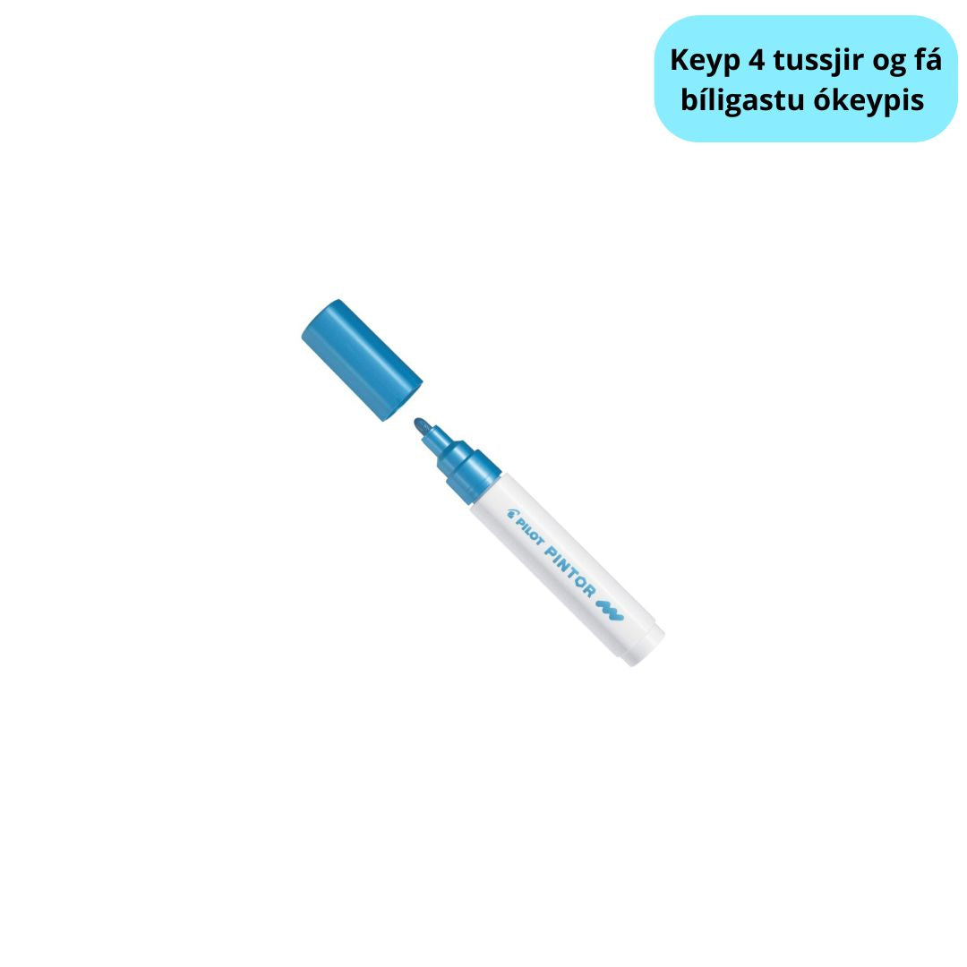 Tussj Medium 1,4mm Metalliskt Blátt Pilot Pintor