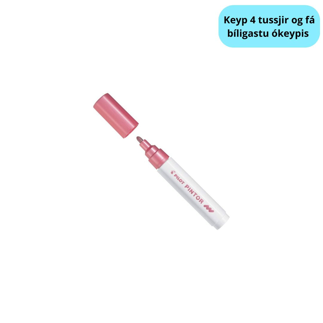 Tussj Medium 1,4mm Metalliskt Pink Pilot Pintor