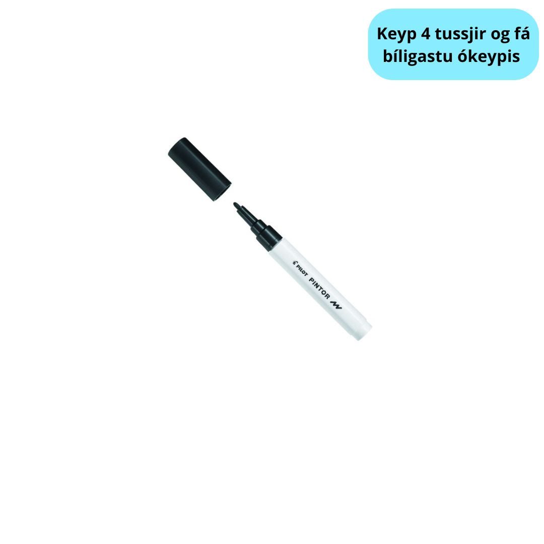 Tussj Medium 1,4mm Svørt Pilot Pintor