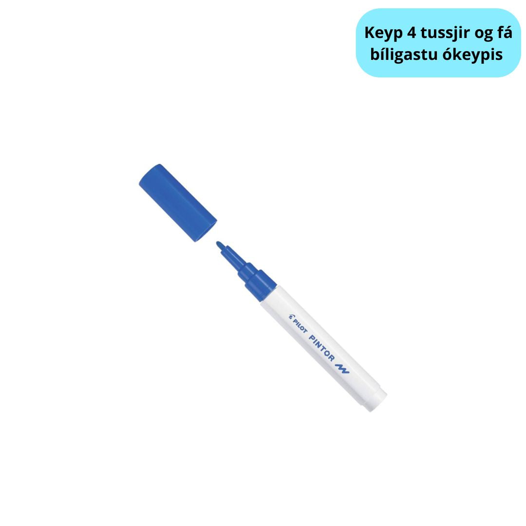 Tussj Fín 1,0mm Blátt Pilot Pintor