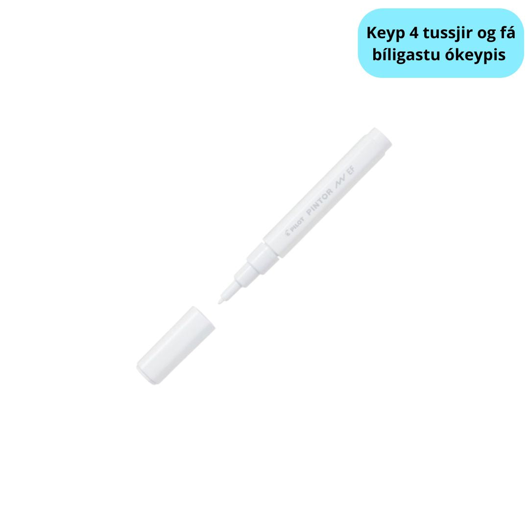 Tussj 0,7mm Hvít Pilot Pintor
