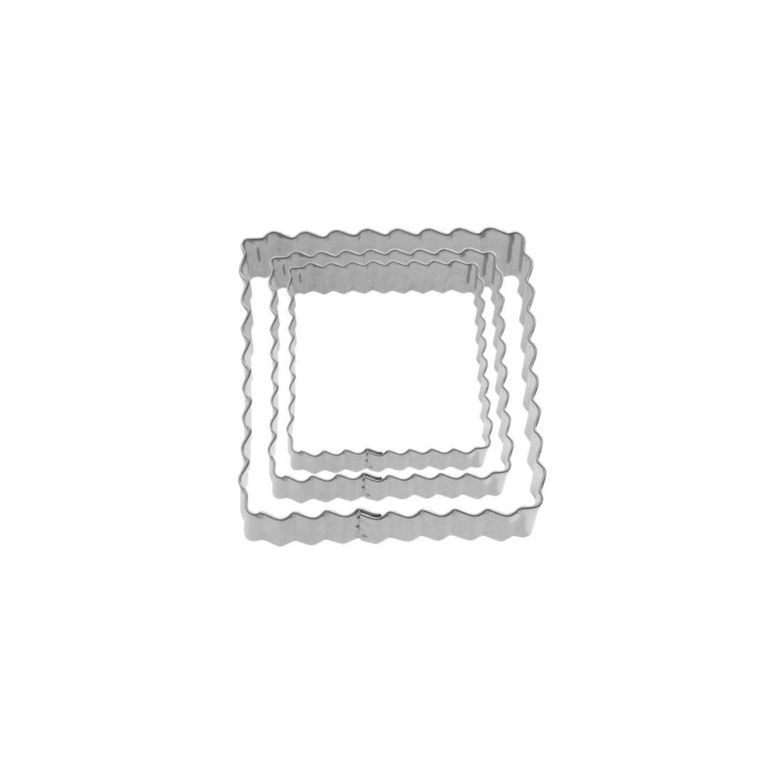 Westmark Útstikkarar RF Kvadrat v/bylgjum 4/5/6cm 3stk