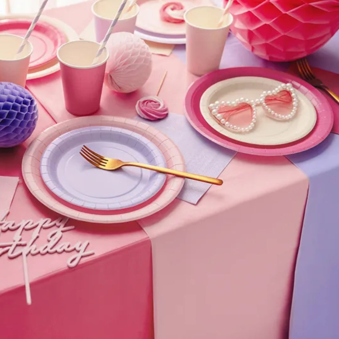 Tallerkar papír Lj. Pink 23cm 6stk