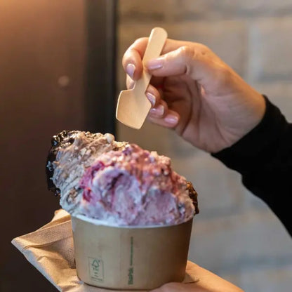 Biopak Ísskeið træ voksað BIO 100stk|kar/20