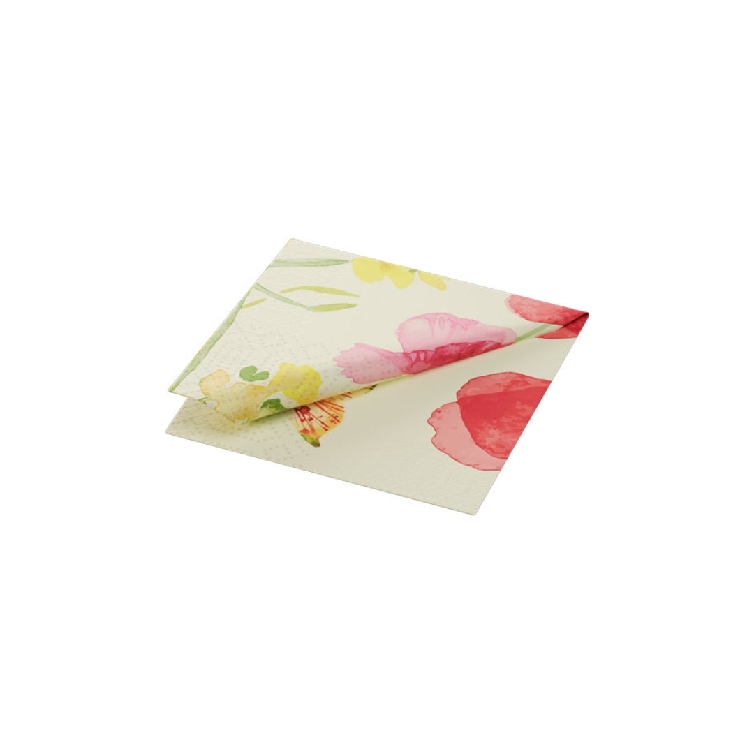 Duni Serv. 3-lag 24cm 50stk|kar Poppy field