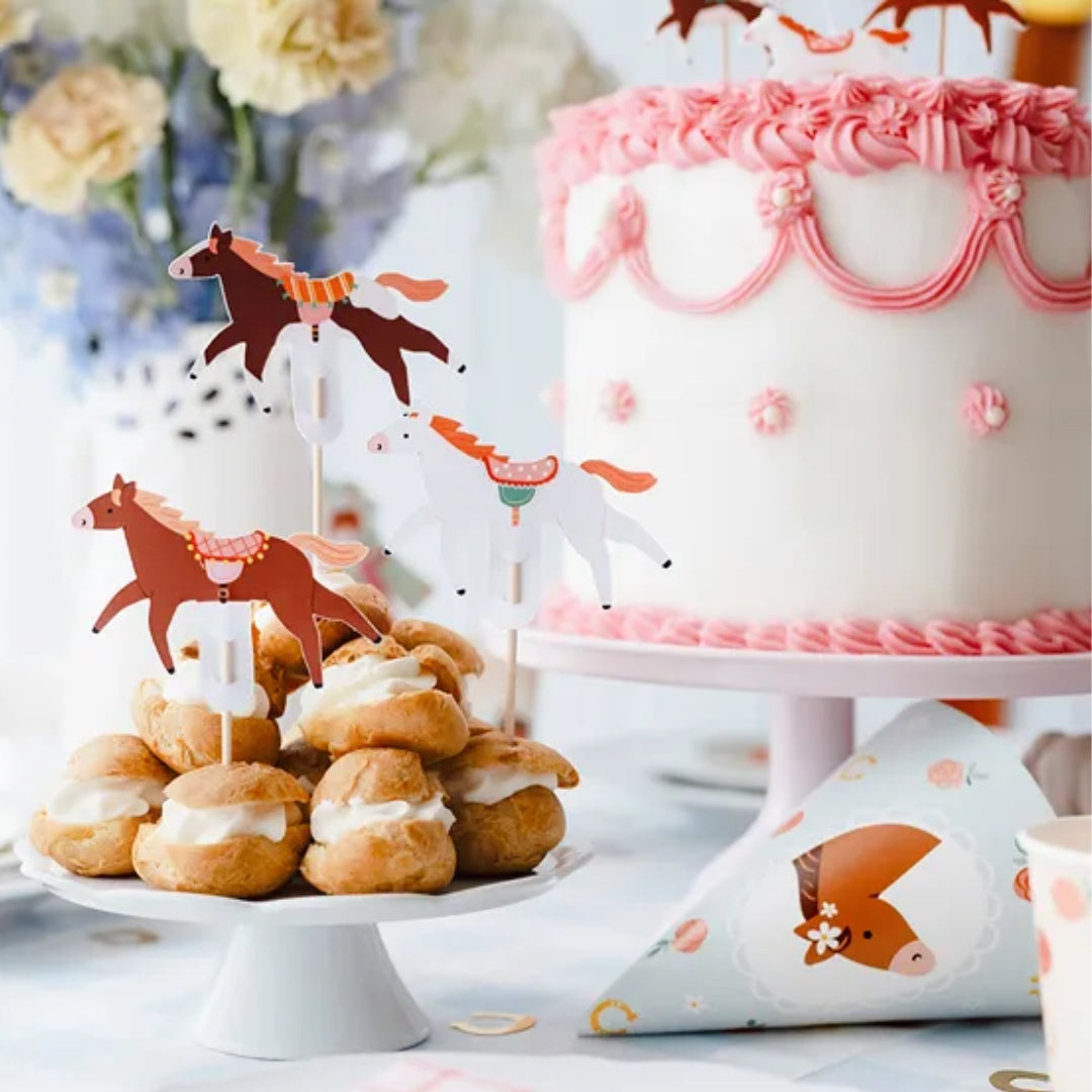 Køkutoppur &quot;Hest&quot; 13cm 6stk