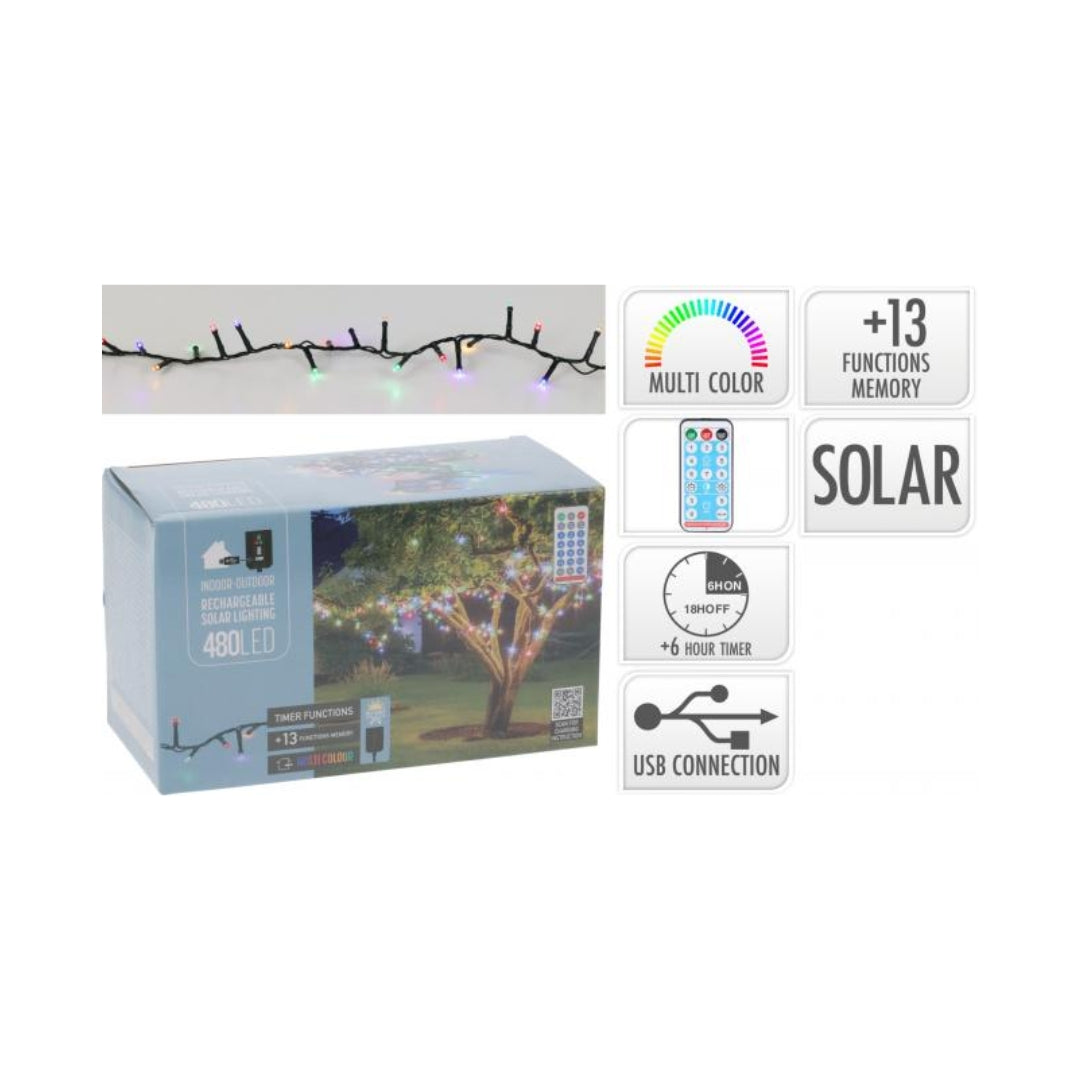 EH LED ljósketa fleirlitt 480led við løðing