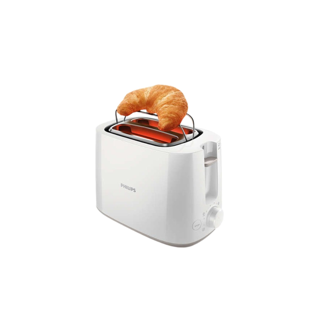 Breyðristari HD2581+bollahald. Hvítur Philips