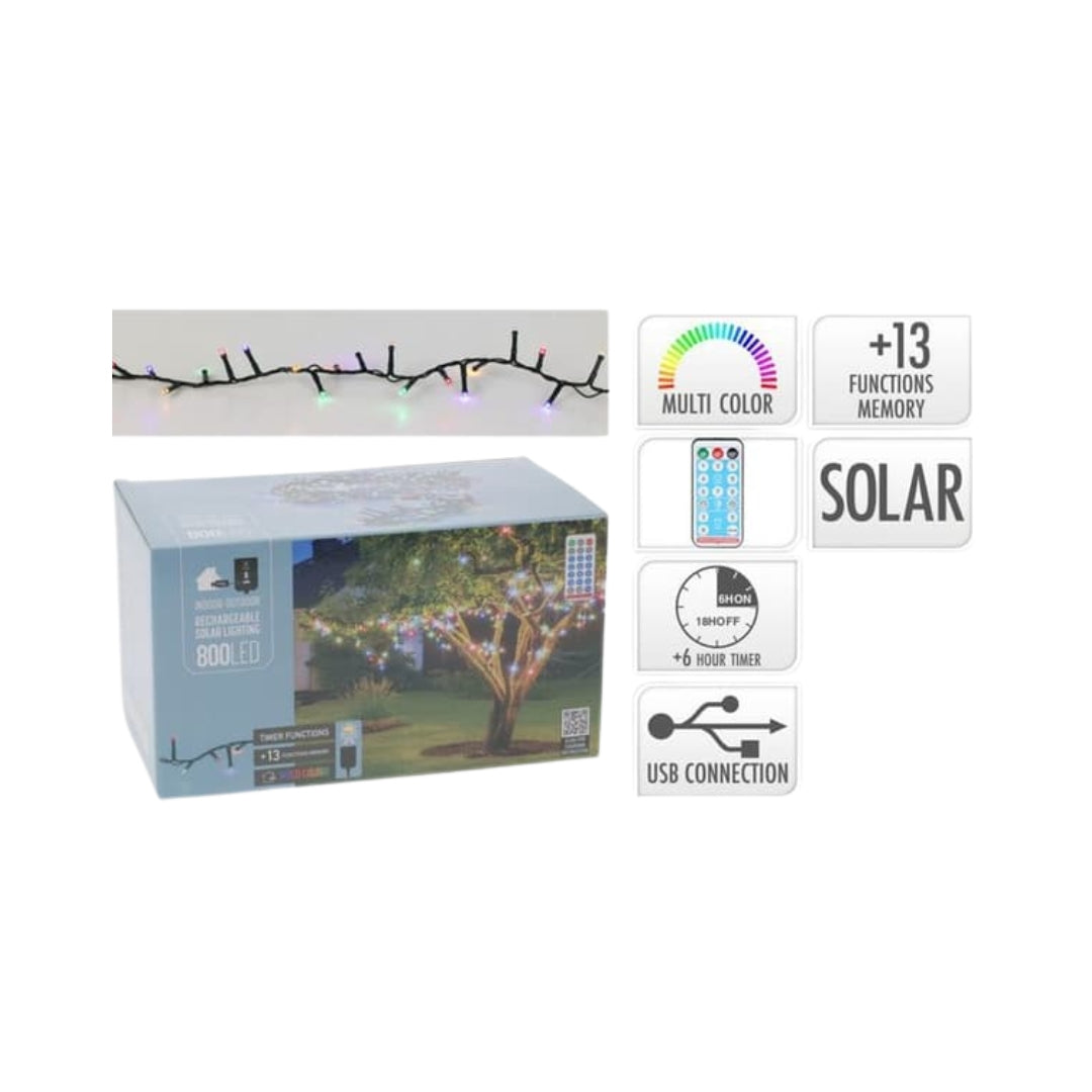 EH LED ljósketa fleirlitt 800led við løðing