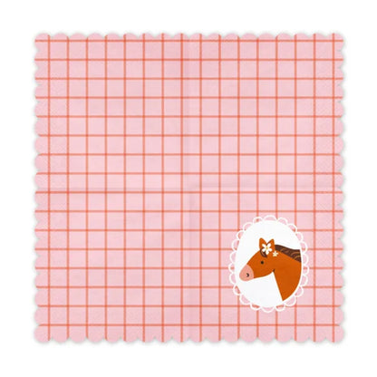 Serviettar 33cm &quot;Hest&quot; 12stk