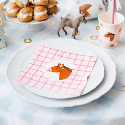 Serviettar 33cm &quot;Hest&quot; 12stk