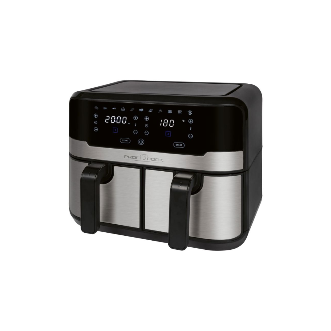 ProfiCook Air fryer dupultur 2x4,5L PC-FR  Svart