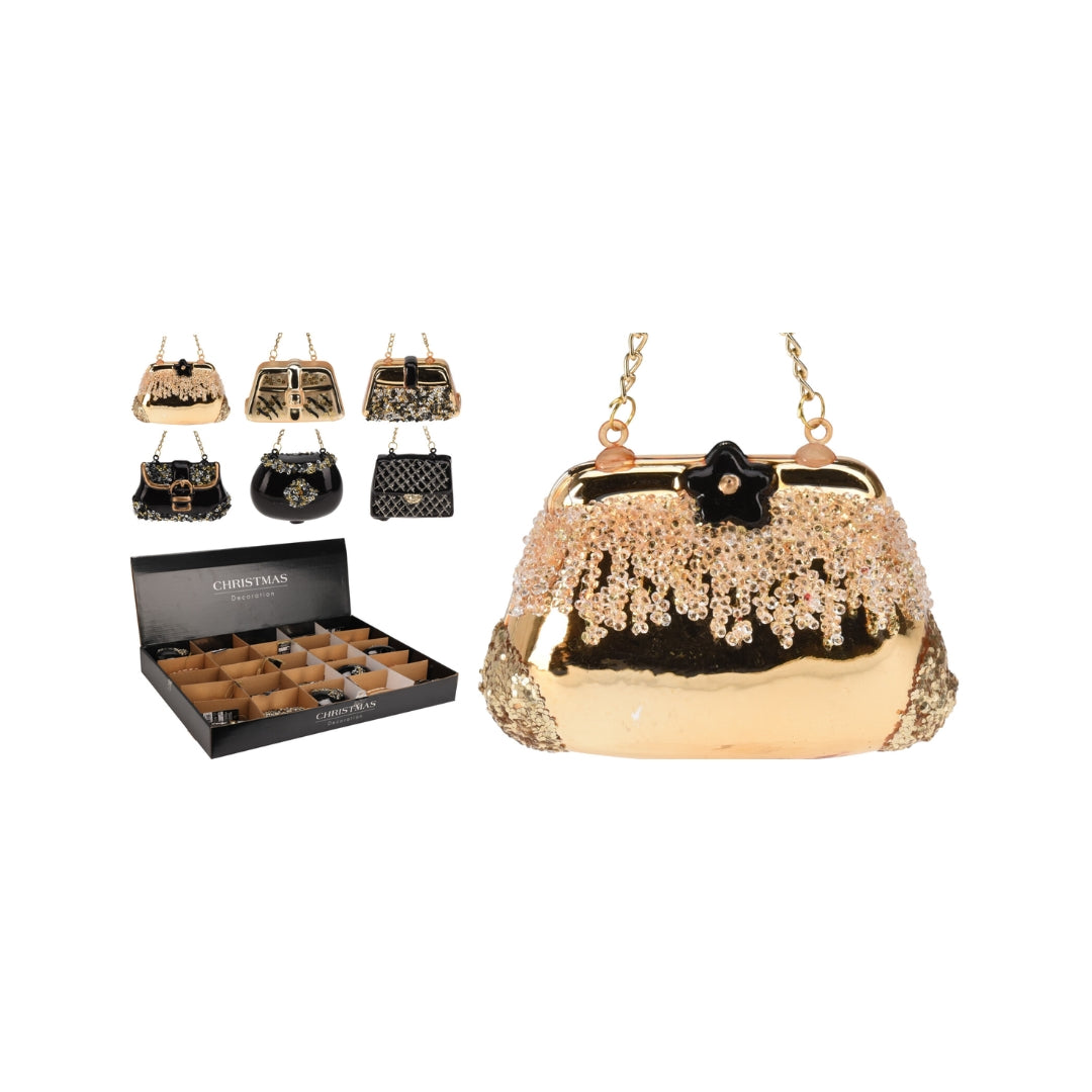 EH Jólakúla hondtaska 7x5cm 6ymisk