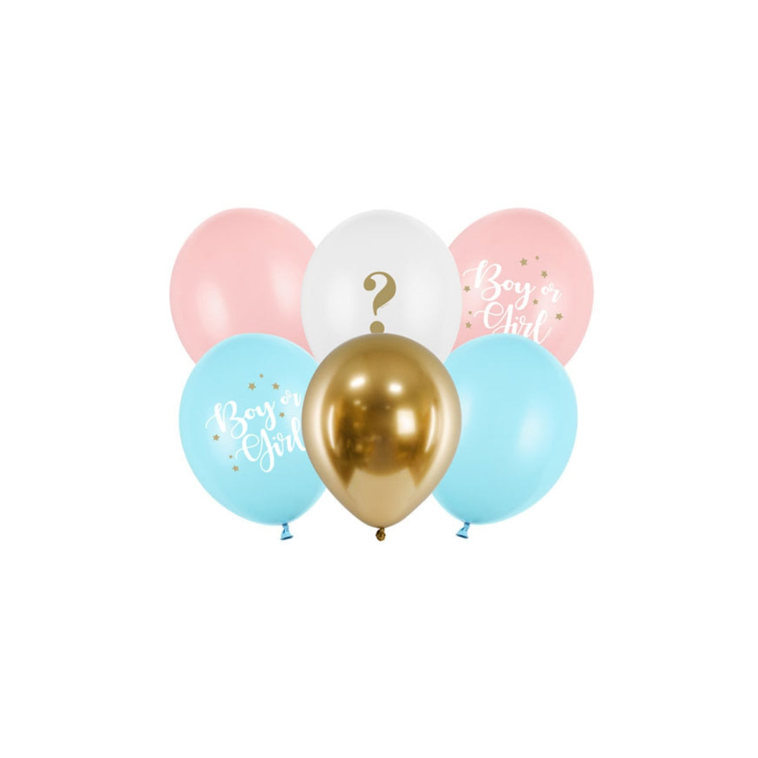 PartyDeco Ballónir Kynsavdúking 30cm 6stk
