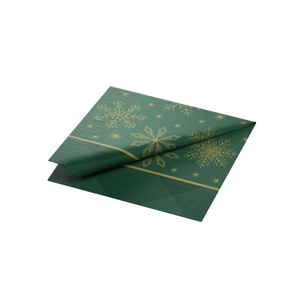 Duni Serv. 3-lag 33cm 250stk|kar/4 Rhombus Green